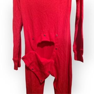 PINK Victorias Secret Ho Ho Ho Red Thermal Onsie size Small